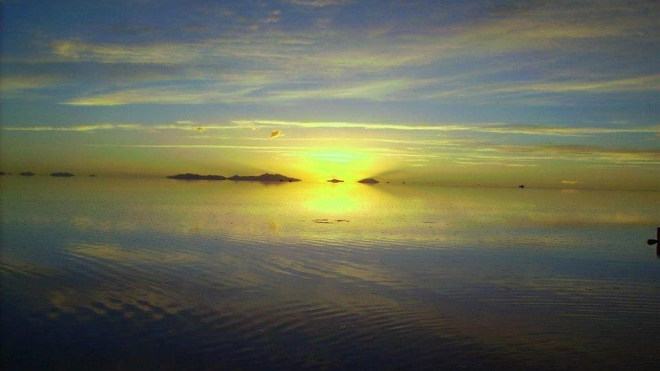 Salar de Uyuni Sonnenuntergang