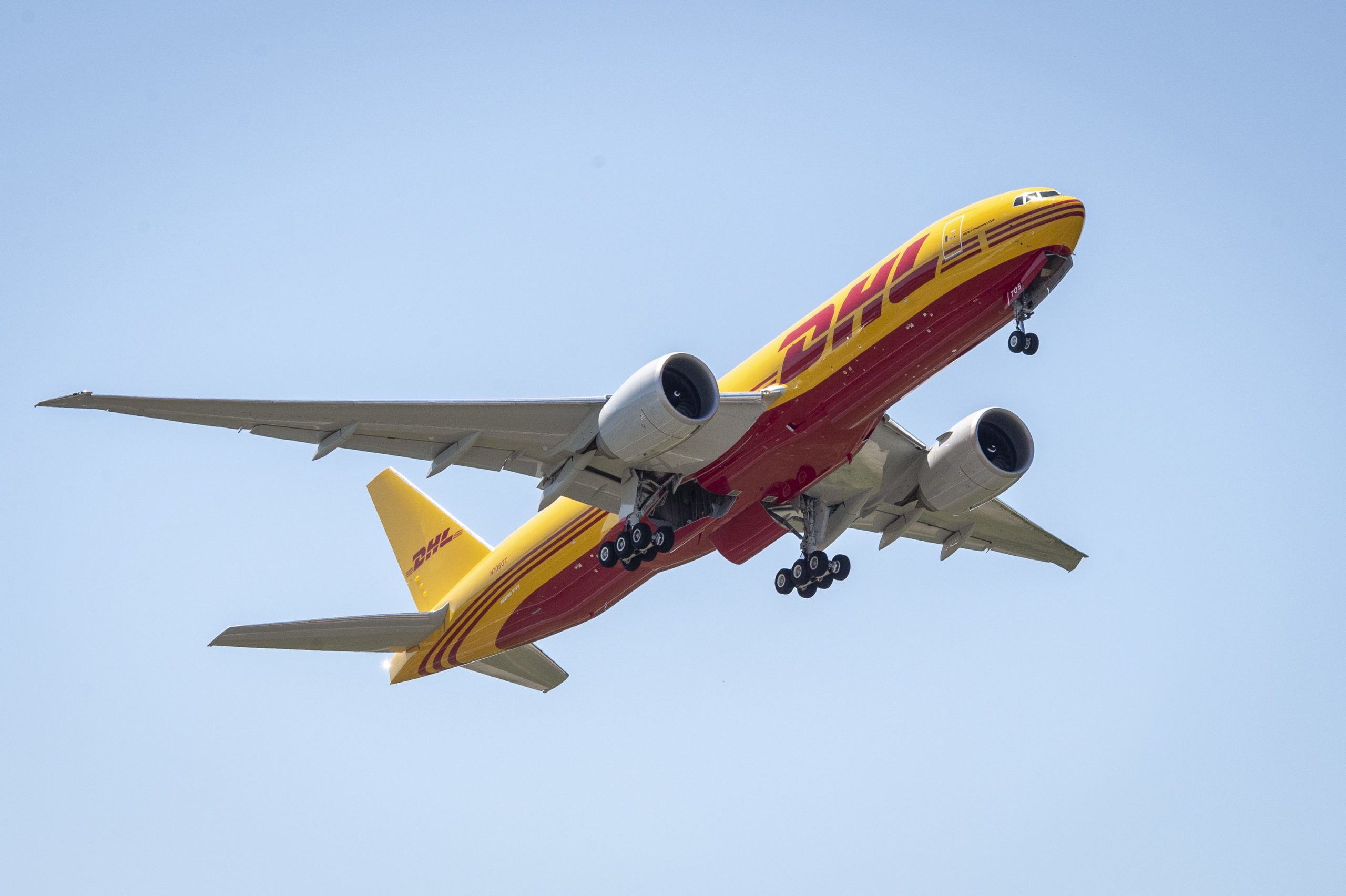 Deutsche Post DHL 777 Freighter Delivery Cruise, Ribbon Cuttiing & Flyaway