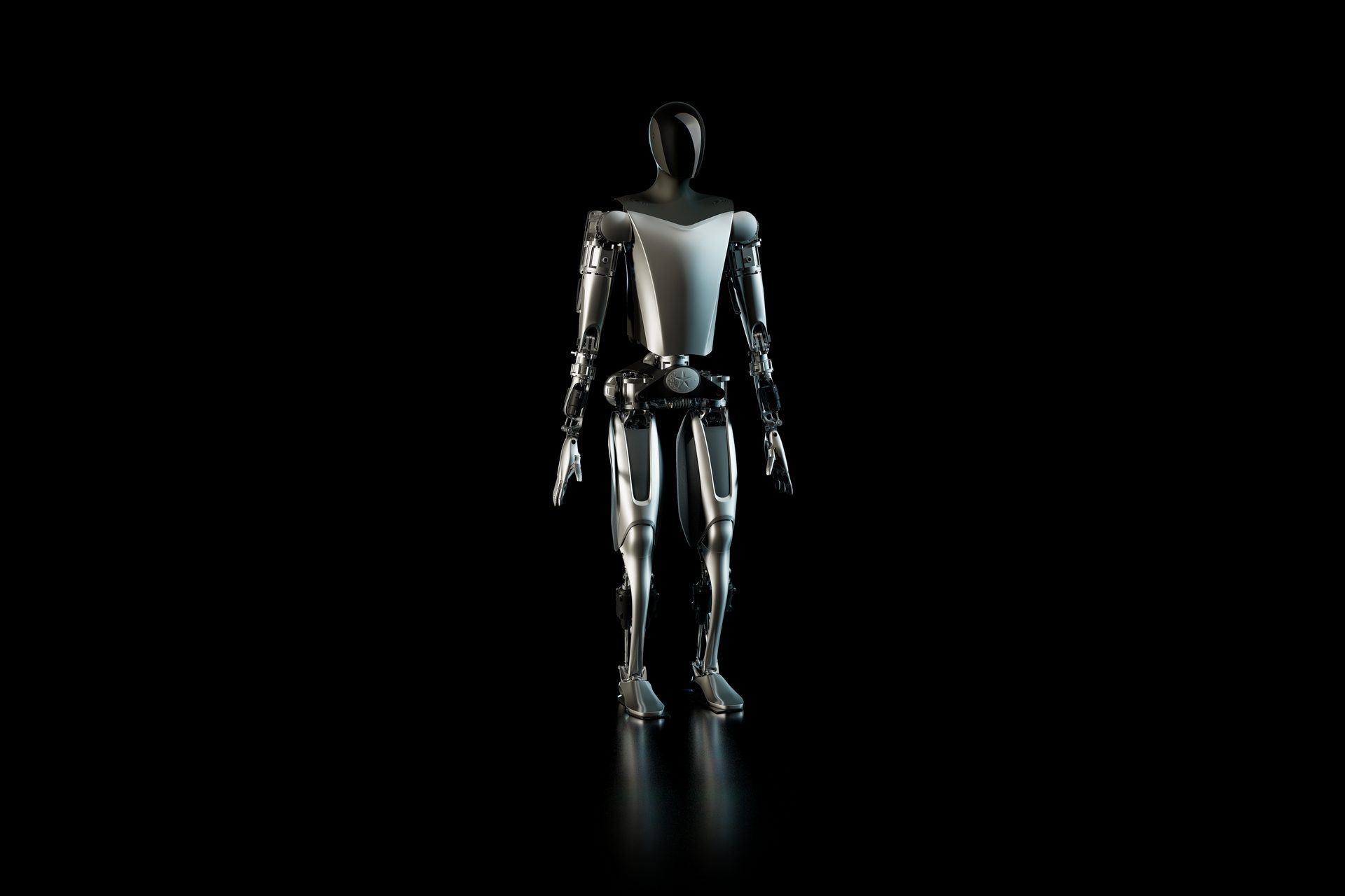 Tesla-Aktie: Rendering des humanoiden Tesla-Bots Optimus